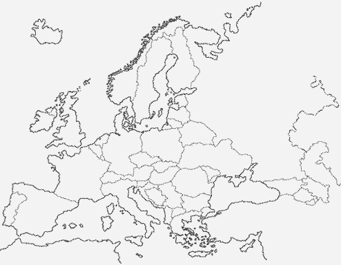 mapa de europa para colorear. mapa del mundo para imprimir.