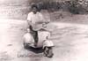 Donato con su moto - Las Cabaas de Virtus. Foto enviada por Alfonso Pea